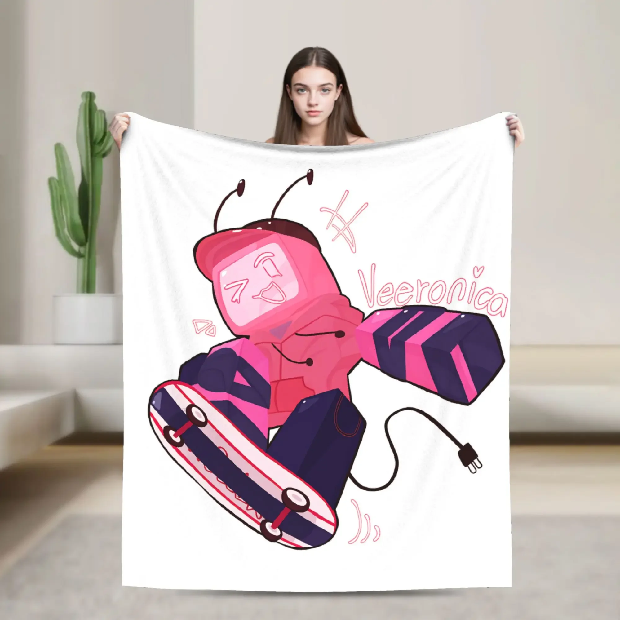 

Мягкое и удобное фланелевое одеяло Forsaken Veeronica для кровати, дивана, путешествий, с забавным принтом, покрывало для гостиной