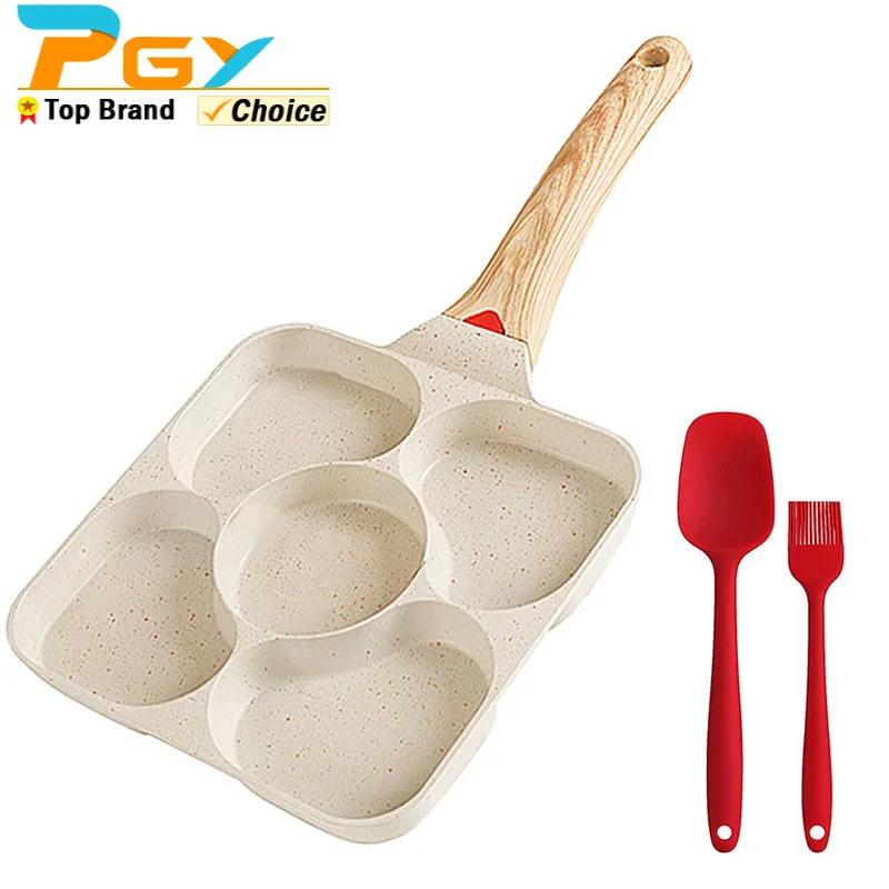 4/5-Cups Egg Frying Pan Non-stick Pancake Pans cookware Pancake Omelette Pan Aluminium Alloy Egg cooker