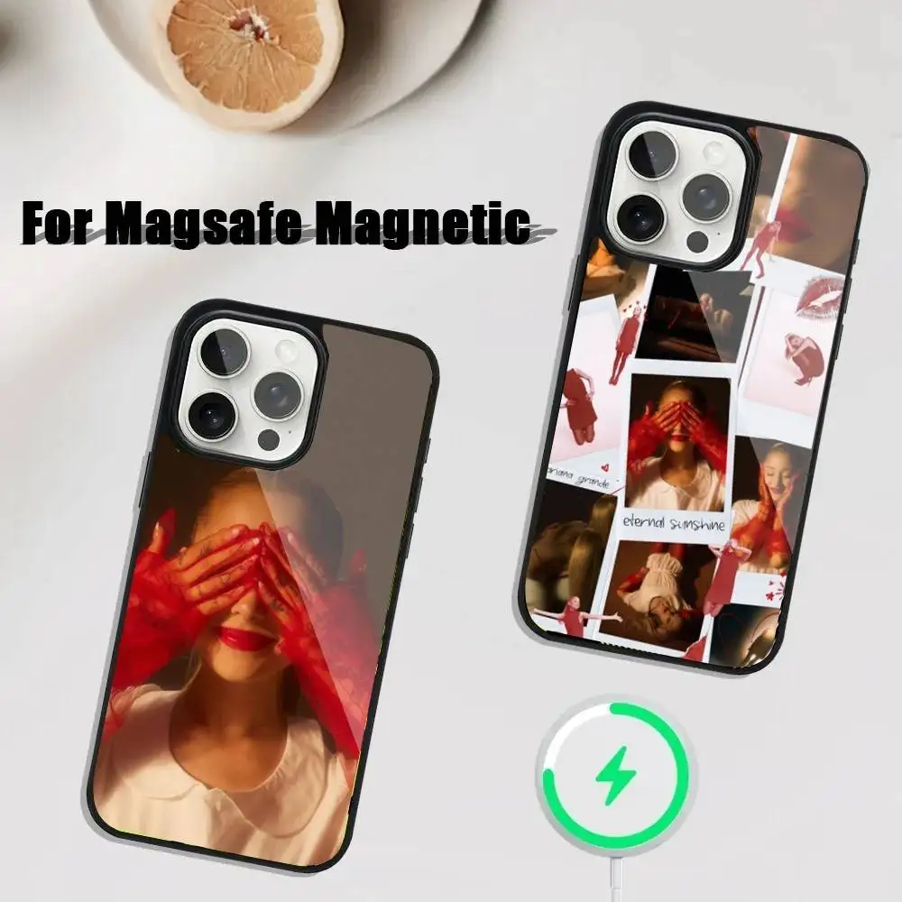 

A-Ariana Singer G-Grandes Phone Case For iPhone 16,15,14,13,12,11,Plus,Pro,Max Mini Magsafe Magnetic Wireless Charging