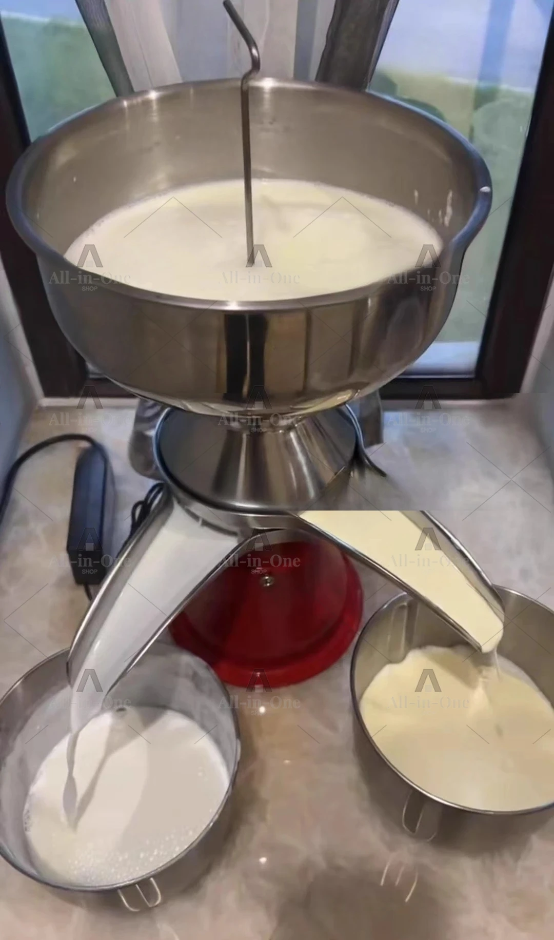 5 liters electric milk separator skimmer cream separator ghee machine