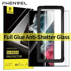 3D Full Glue Protective Glass For Samsung Galaxy S23 ULTRA Screen Protector For Galaxy S23 ultra Anti Shatter Tempered Glass