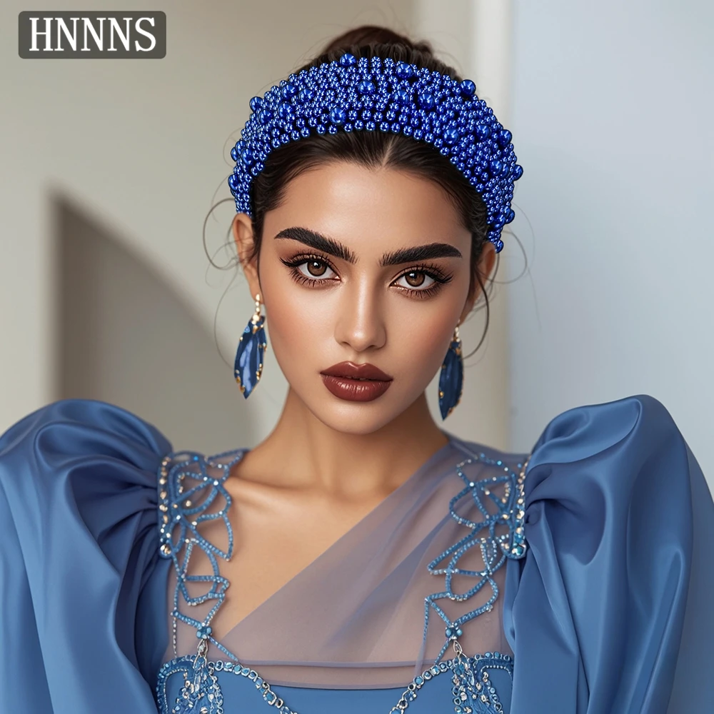 TOPQUEEN أضيق الحدود مصممة الزفاف الخرزة عصابات، المنسوجة يدويا أنيقة المرأة مأدبة قاعة الرقص إكسسوارات الشعر YXA153 #4