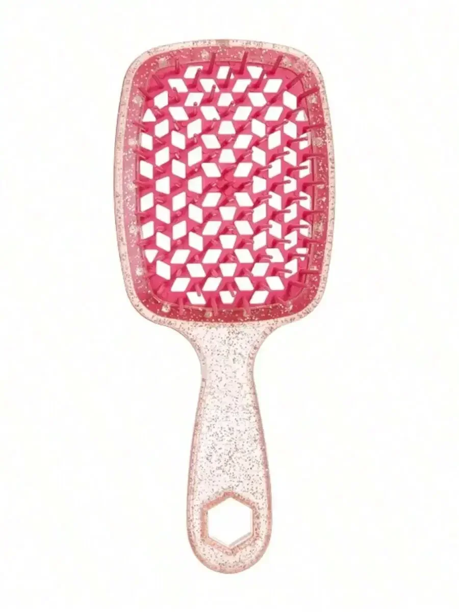 

Glitter Vented Detangling Hair Brush For Curly Wet And Dry Hair