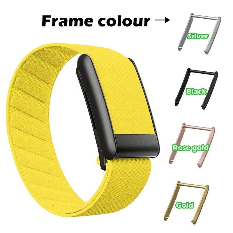 سوار لياقة بدنية من النايلون مناسب لـ Whoop 5.0، سوار معصم رياضي قابل للتعديل مع إطار ناعم، حزام تعقب لـ WHOOP 5.0