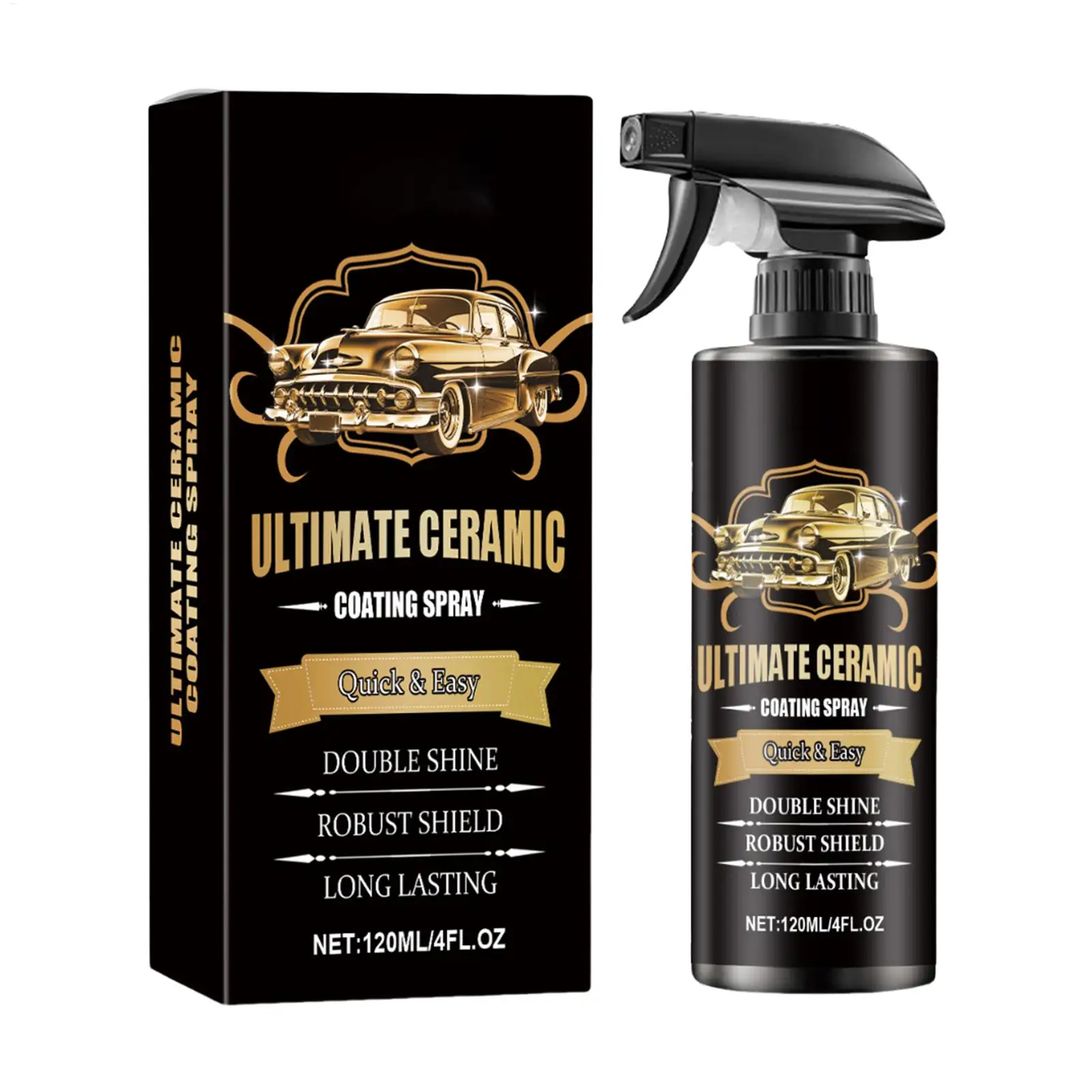 Keramikbeschichtung für Autos, 120 ml, multifunktionale, transparente Beschichtung, Sprühfarbe, automatische Detaillierung, Zubehör für LKW-Besatz, Wohnmobil, Marine-Reifen