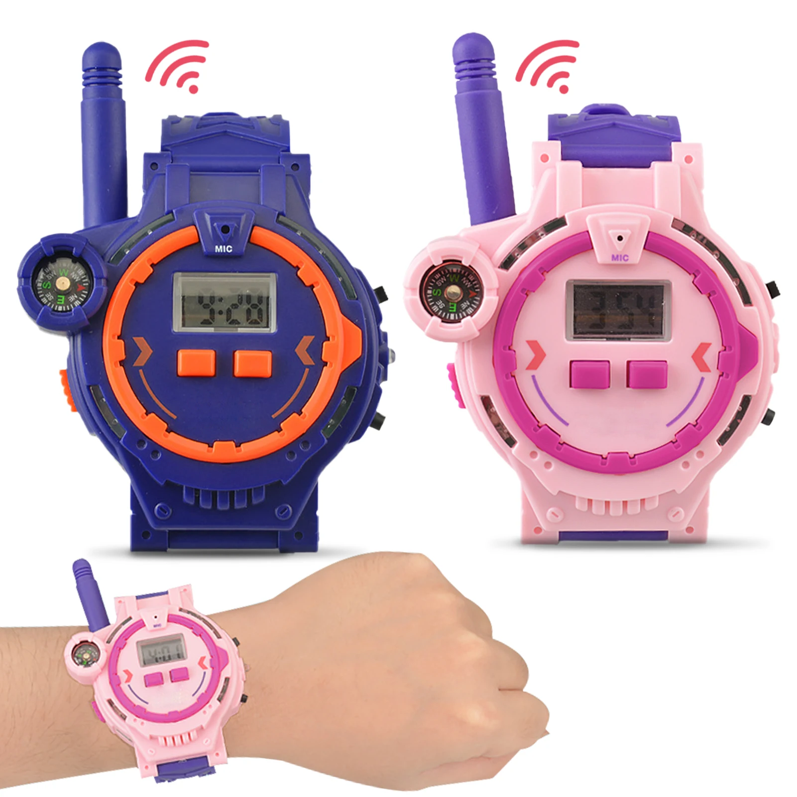 Kids Walkie Talkie Watch Walkie Talkies For Kids 2 Pack Two Way Walkie-Talkie For Boys & Girls Rechargeable Walky Talky With