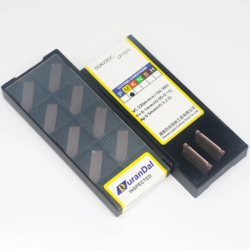 10PCS Carbide Inserts DGN2202 C LP1015  Grooving Inserts High-quality Cutting Tools CNC Parting Blade Machining  Free Shipping view 6
