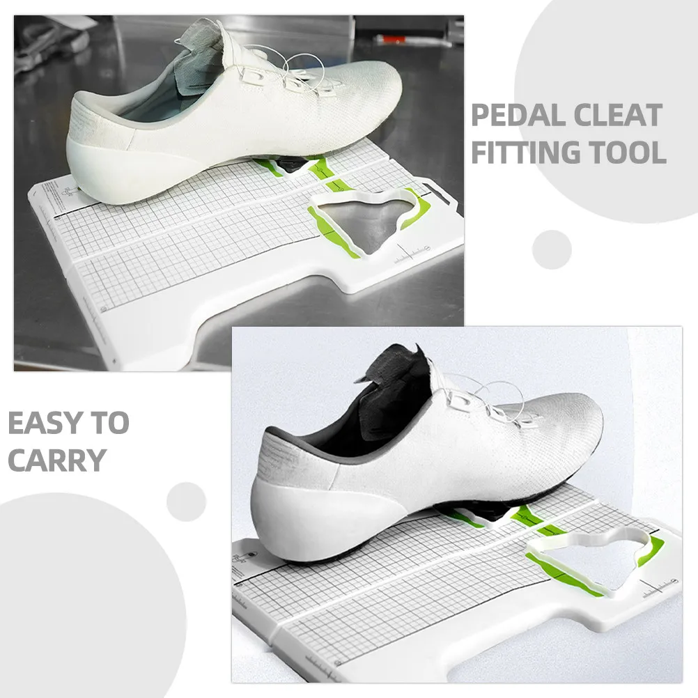 

Premium Pedal Cleat Fitting Tool Sturdy Polypropylene Construction Cleat Alignment Tool for Mountain Road Bike Cycling Shoes