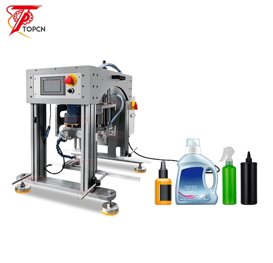 

Table Top Desktop Electrical Shampoo Lotion Honey Auto Capping Machine Glass Plastic Bottle Sealing Machine