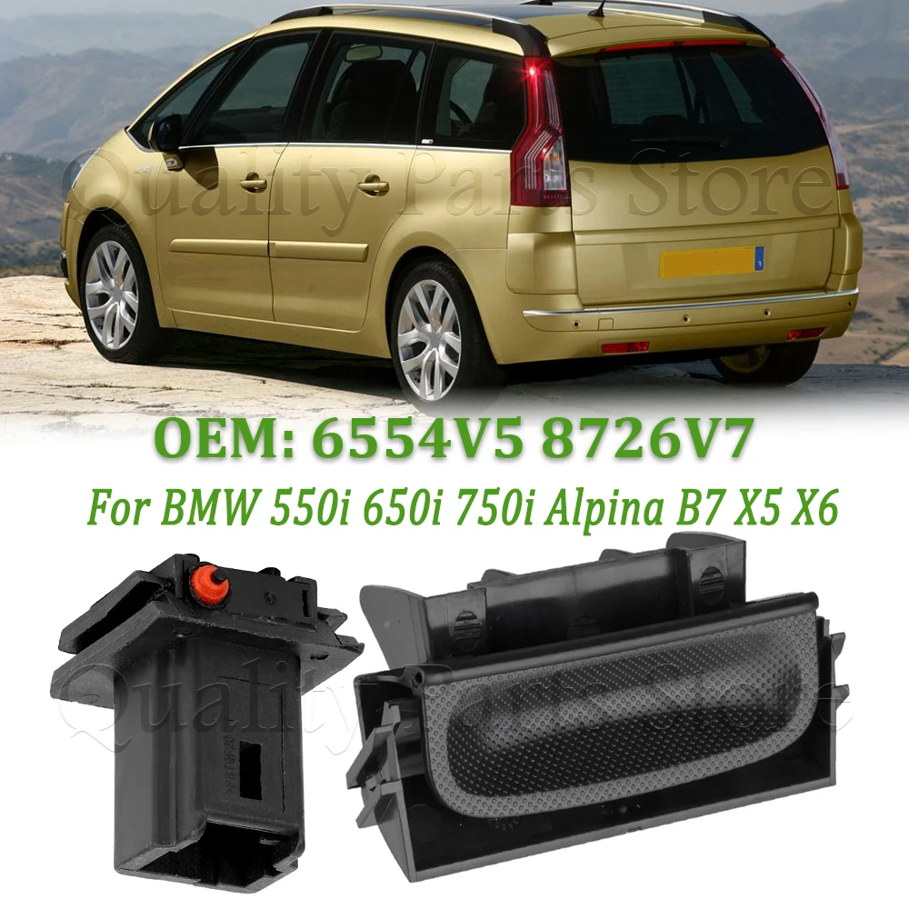 8726V7 6554V5 Rear Opening Switch Trunk Lid Handle For C4 Grand Picasso 2006-2013 Car Tailgate Boot Handle With Micr Switch New
