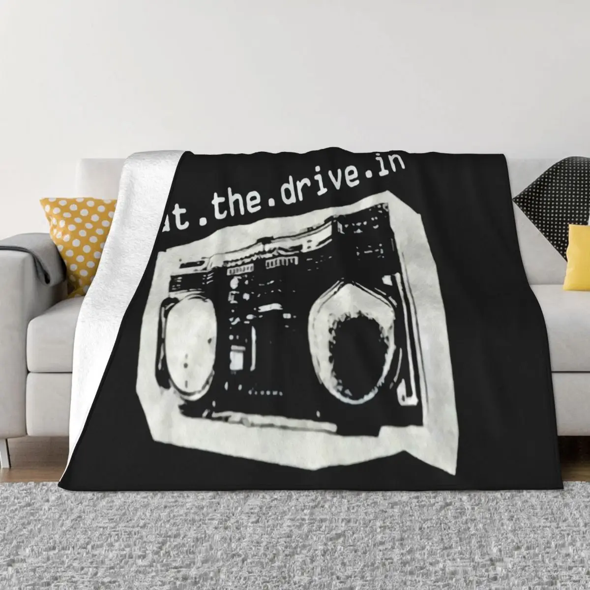 Vintage At The Drive In Stereo The Mars Volta Beto Orourke Fugazi Alt Spring Throw Blanket