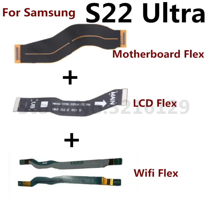 LCD Screen Main Board Connector Motherboard Connection Wifi Flex Cable For Samsung Galaxy S20 S21 FE S22 Note10 Note20 Ultra