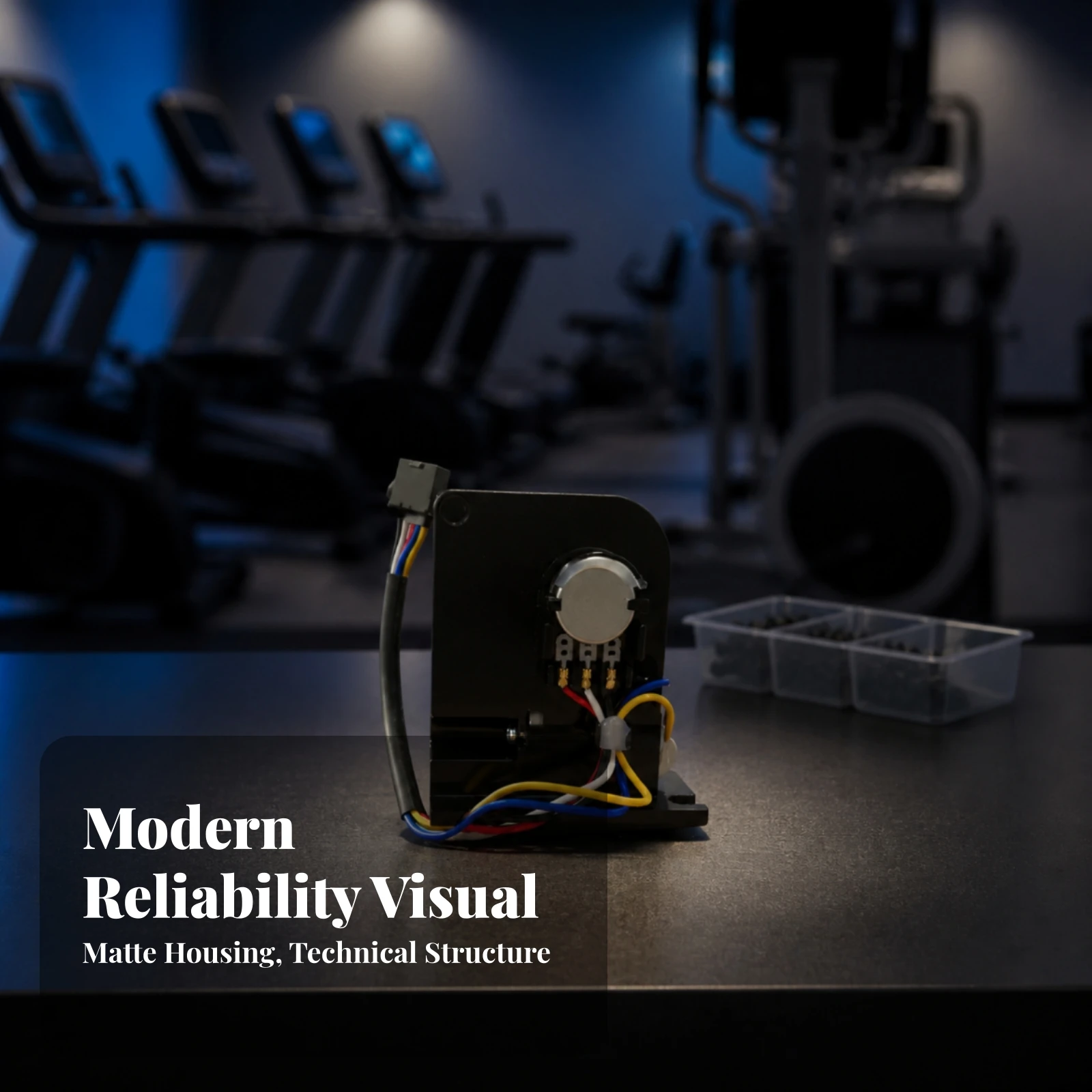 Compact Motor Assembly with Plug Connector for Fitness Equipment Maintenance and Repair Parts