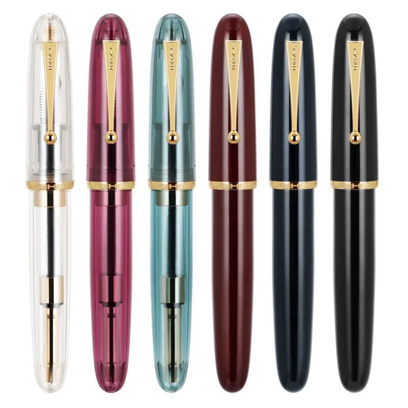 فاخر JINHAO 9019 متعدد الألوان حامل كبير قلم حبر مكتب المدرسة المورد تحويل حشو الكتابة أقلام الحبر لأفضل هدية