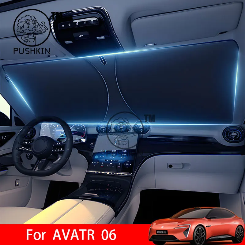 

For AVATAR 06 2025 2026 Sunshades UV Protection Curtain Sun Shade Visor Front Windshield Protector Car Accessories