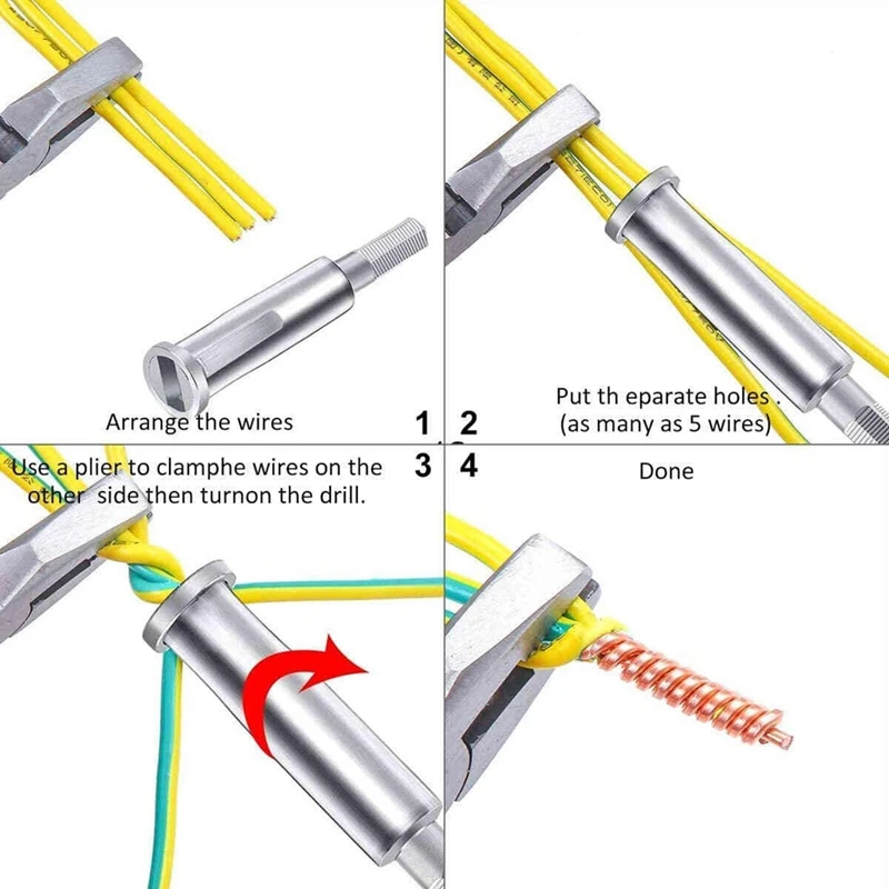 BAAG-инструмент для зачистки и скручивания проводов, обновленный инструмент для скручивания проводов для дрели, автоматический инструмент для зачистки проводов, инструмент для разъема проводов кабеля