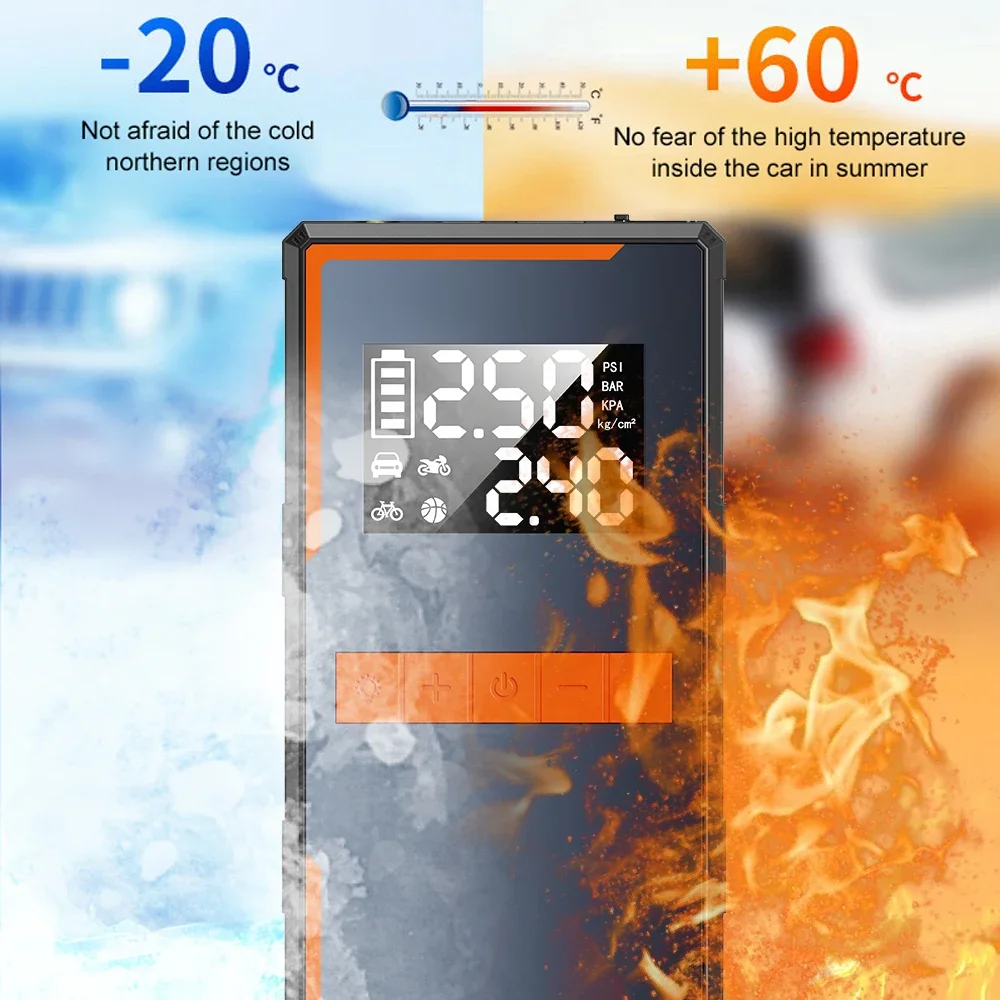 12 فولت جهاز البداية 1200A سيارة الانتقال كاتب مع ضاغط الهواء شاحن بطارية الداعم بدء الطوارئ لسيارات الديزل البنزين #5