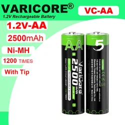 VariCore 1.2V AA 2500mAh Ni-MH Rechargeable battery aa for Temperature gun remote control mouse toy batteries