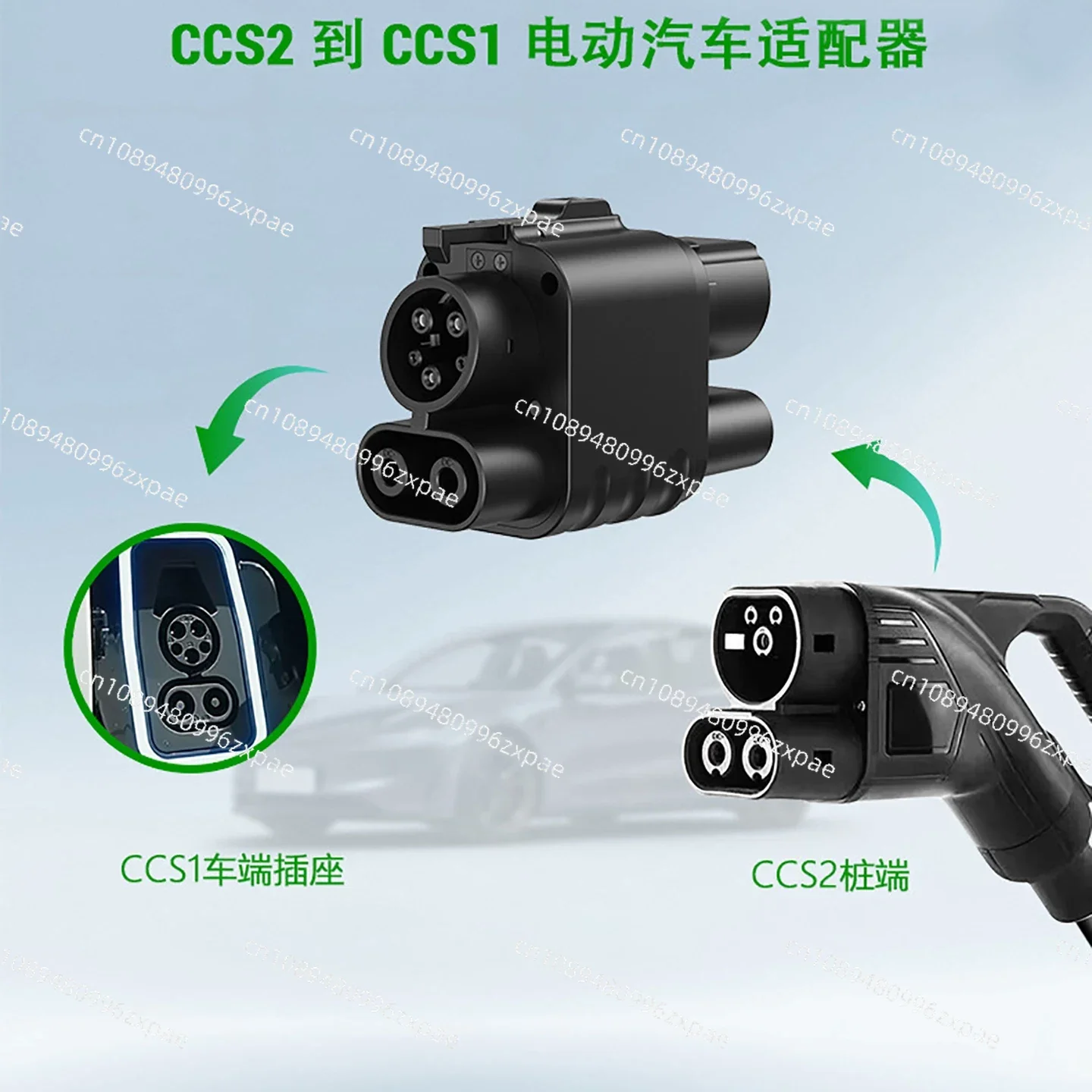 EV Fast Charging，Plug 200A DC EV Charger Connector GBT To CCS2 Adapter