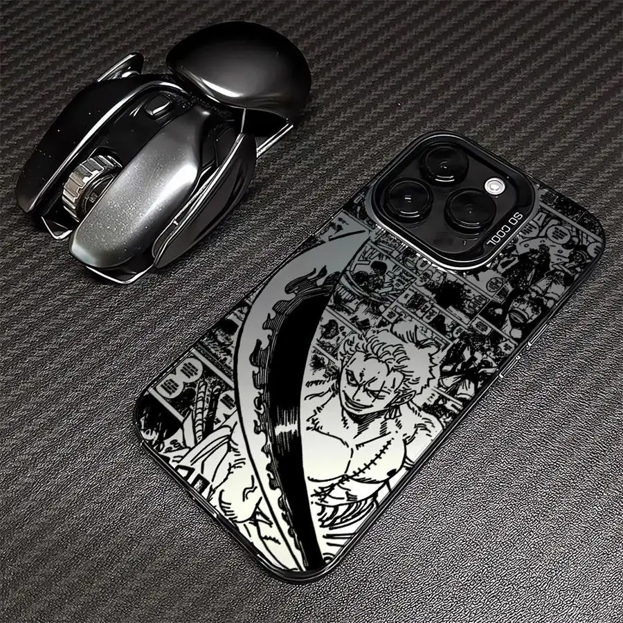 Soft Shell Handyhülle für iPhone 17 Air 14 15 16 Plus 11 12 13 Pro Max 16e One Piece Anime Monkey Luffy Zoro
