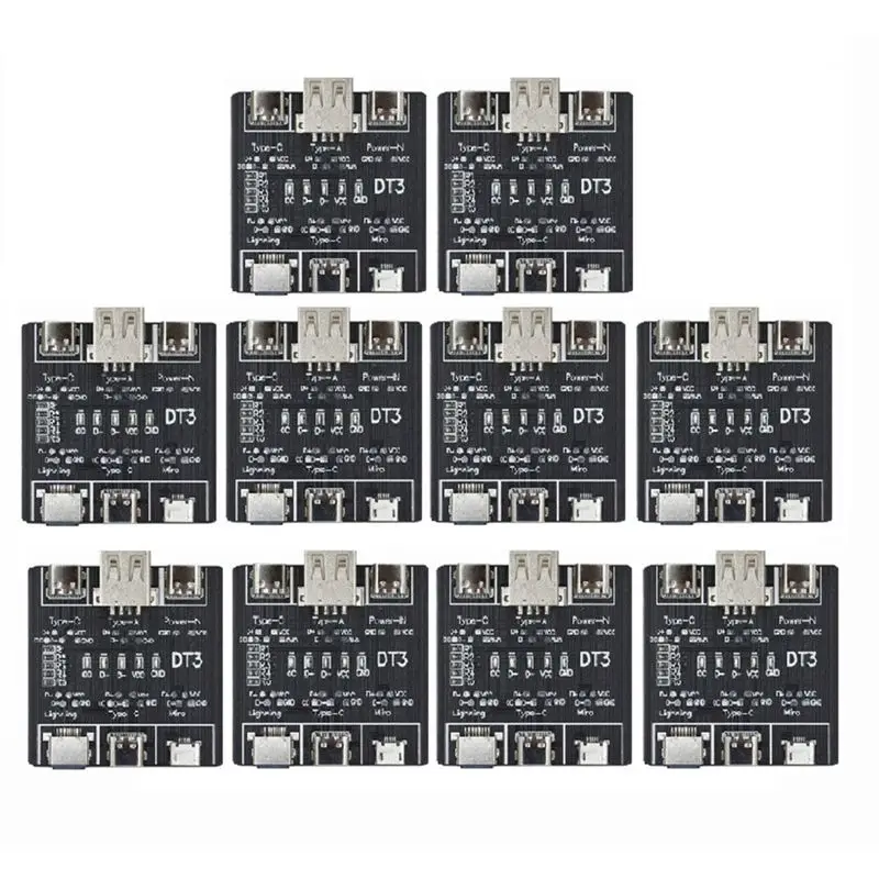 EVENTS DAY DT3 Data Cable Detection Board USB Cable Tester For IOS Android Type-C Micro-Type Short Circuit Switch Test Board
