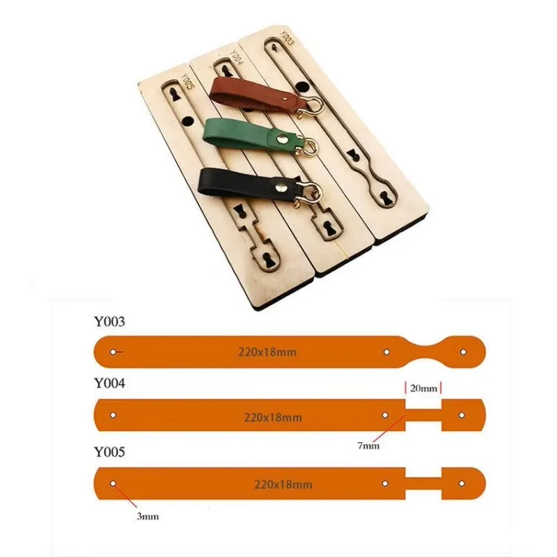Индивидуальный штамп для резки кожи, кожаное ремесло, сделай сам, брелок для ключей, деревянный шаблон, нож, штамповочный инструмент, брелок для резки, резак для формы