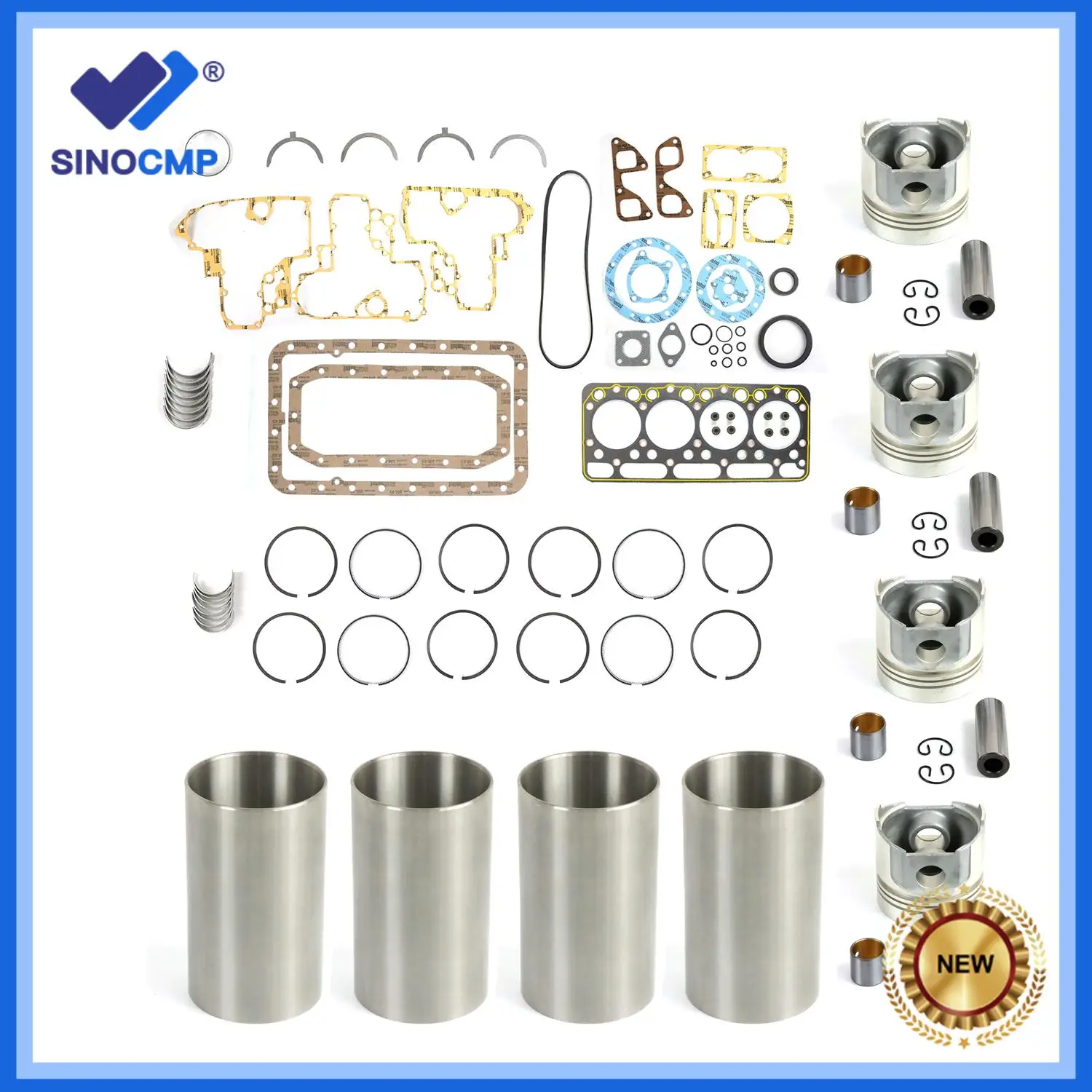 

Комплект для капитального ремонта двигателя V1902 для погрузчиков Kubota, New Holland, Bobcat L555, L553, T133, KX101, KH20, KH151, KH101, L3450F, S1350, 1300HD