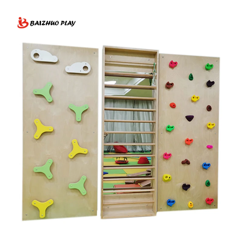 Professionally Commercial Safety High Density Light Weight Popular Children Climbing Wall Hot Selling Physical Fitness Training