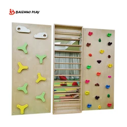 Customized Color And Size Colorful Soft Play Grasping Frame Physical Fitness Training Children Climbing Wall Indoor Playground F