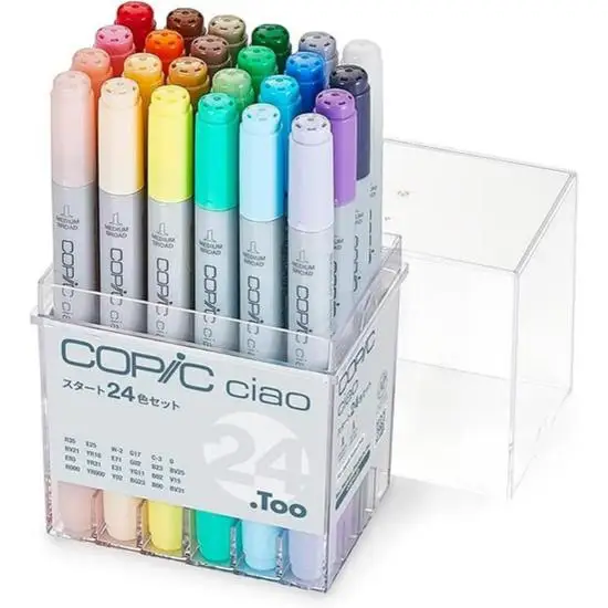Ciao Start 24-Color Set Multi-Color Illustration Markers Marker Pens