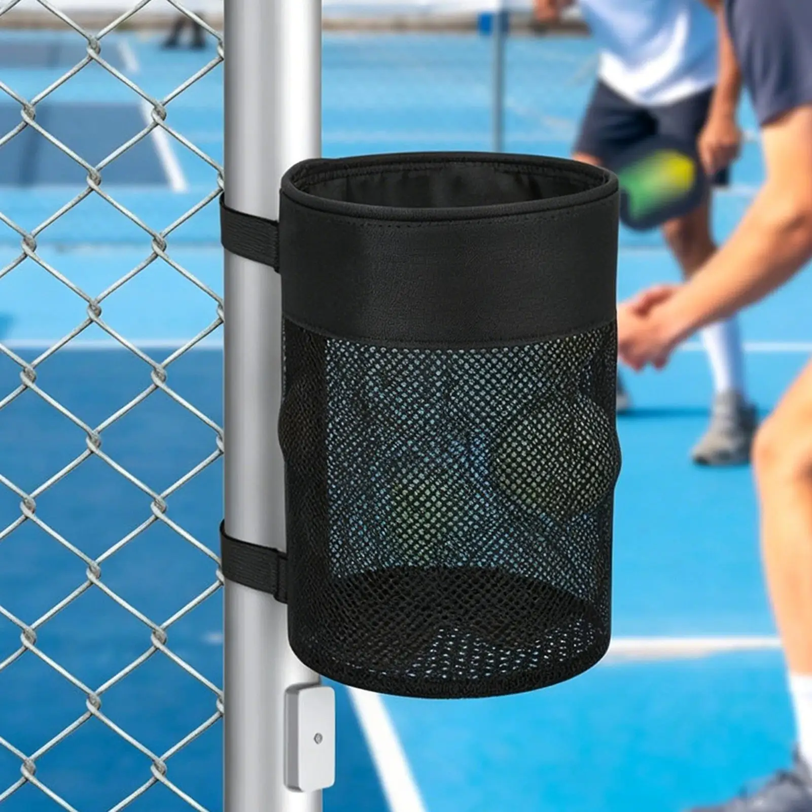 Pickleball Ball Holder Large Capacity Pickleball Organizer Holder Ball Storage Mesh For Men Women Boys Girls Youth Teens