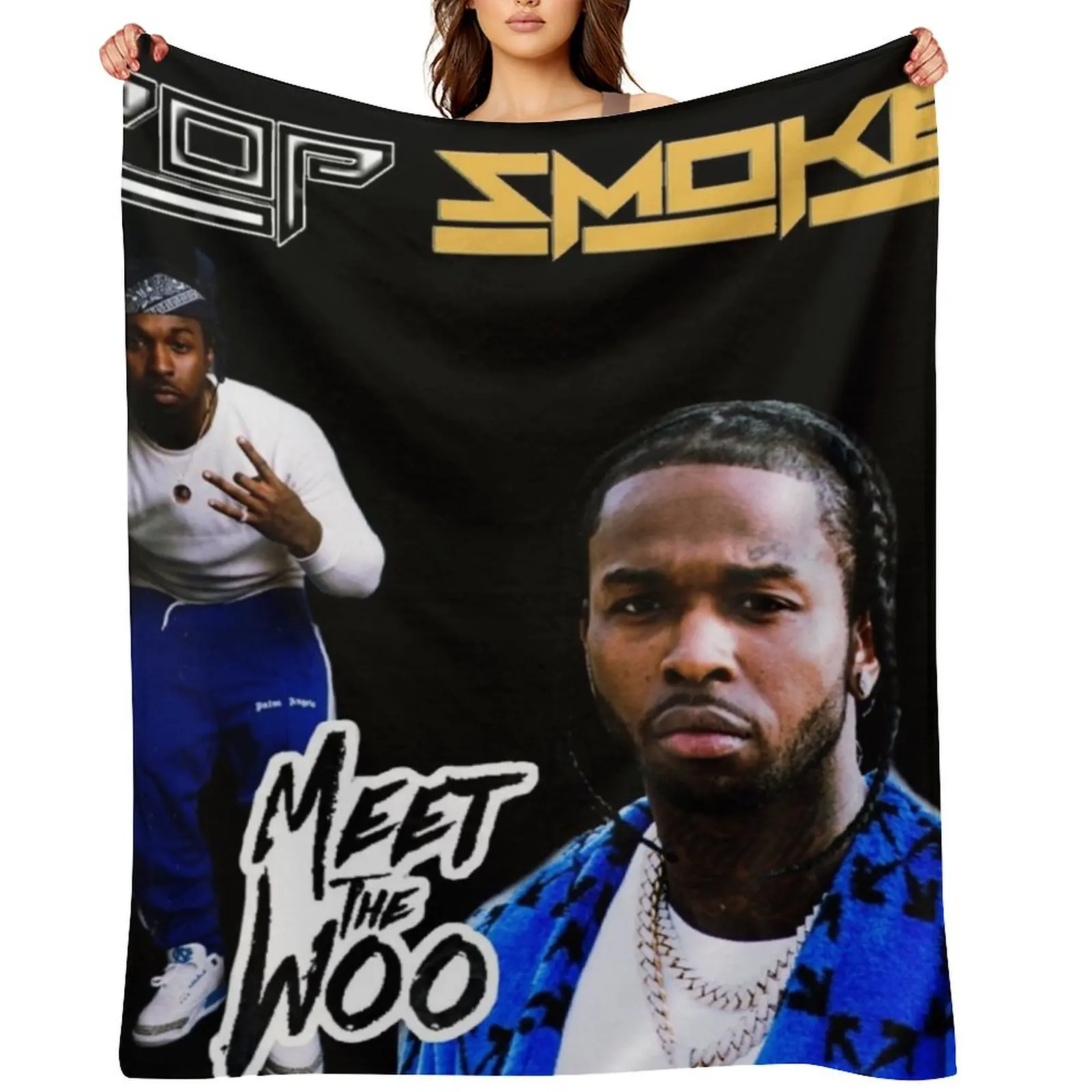 

Meet the woo Throw Blanket for sofa Hair manga Sofa Throw Blankets