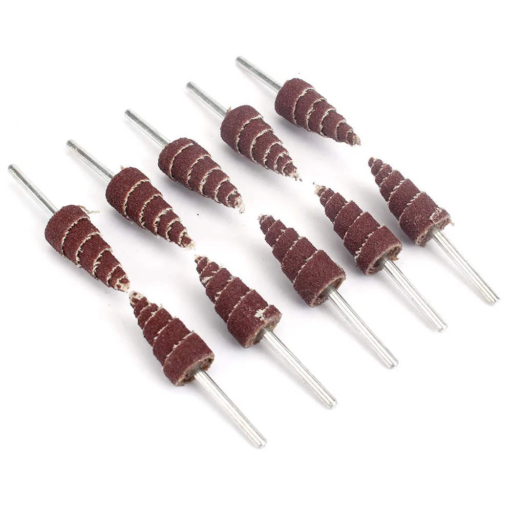 

For Drill Wheel Conical Abrasive Rotary Tool 3mm Shank Tapered Cone Grinding Head Sandpaper Flap Wheels Polishing Sanding Tools