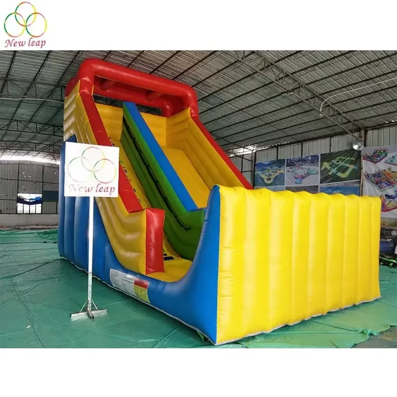 Mega 30ft Long Colorful Wave Shape Inflatable Dry Slide Inflatable Super Slide for Sale