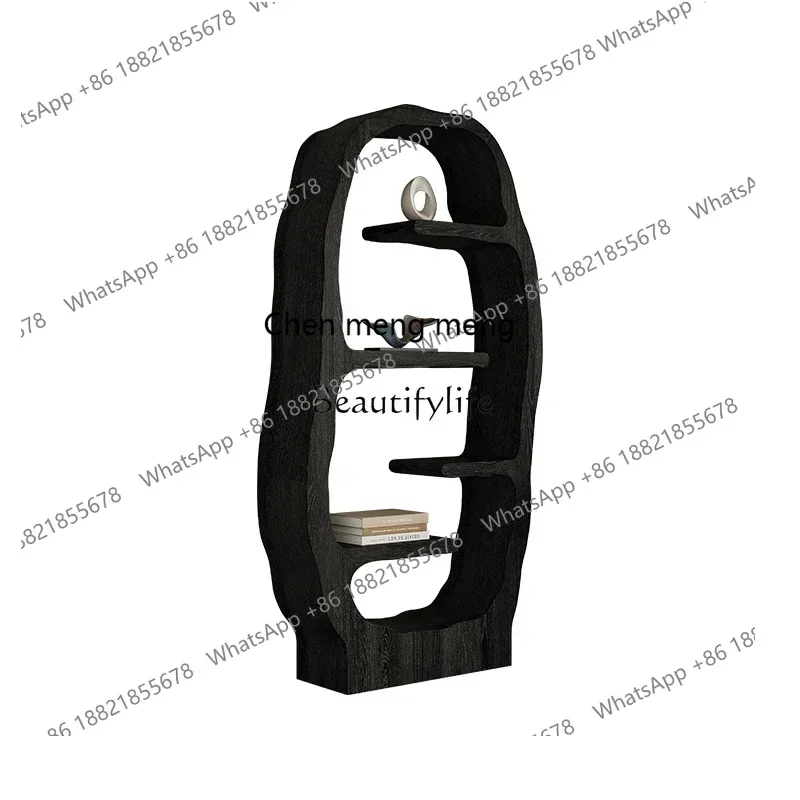 

New Arrivals Retro decorative shelf study tea room villa storage floor bookcase storage rackss 7304