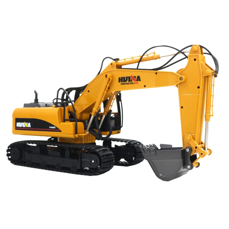 

Huina 1535-1 Remote Control Engineering Vehicle Semi Alloy Toy Remote Control Electric Excavator With Gripper Drill Bit Model