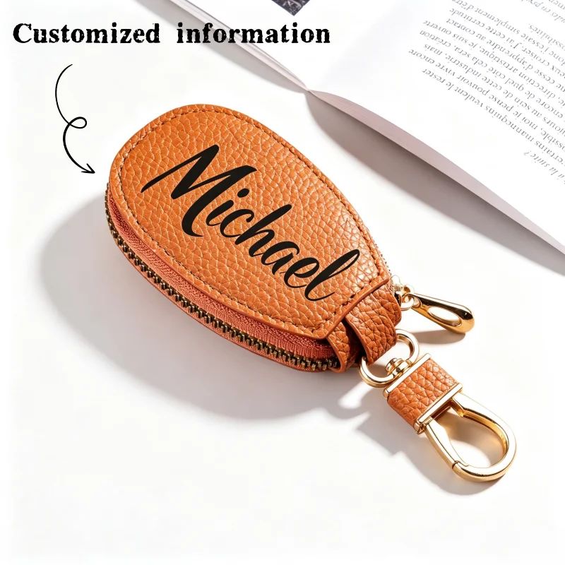 Anpassbarer Schlüsselorganizer mit Goldenem Reißverschluss, Kompakte Mehrfarbige Tasche für Zuhause & Täglichen Gebrauch, Ideales Geschenk für Feiertage Geburtstage – Detail 5