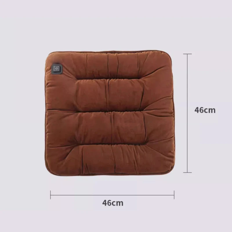 Car Heated Seat Cushion Graphene Winter Plush Seat Cushion 12V Car Universal USB Electric Heating Single-chip Pad Accessories