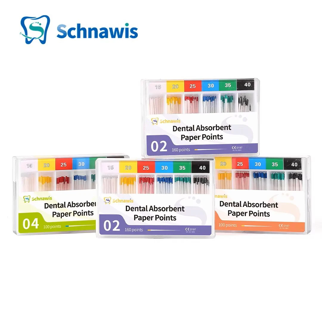 1 doos tandheelkundige absorberende papierpunten steriel gemengde maten 02 04 06 conus 15-40 # F1F2F3 Tandheelkunde Materialen Endodontie Papiertips