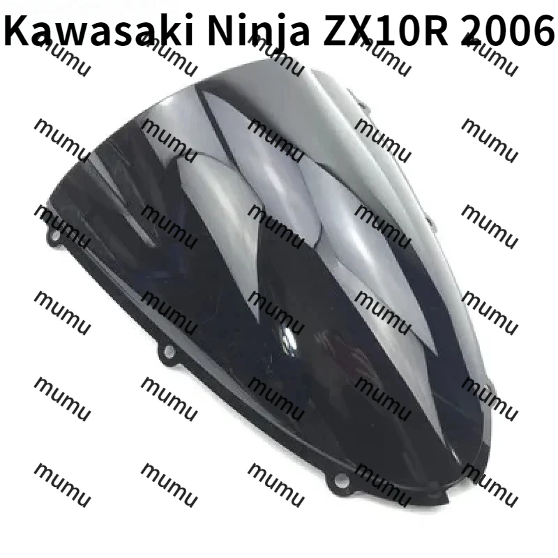 

Kawasaki для ZX6R 636 2005 2007 2008 ZX10R 2006 2007 мотоцикл ниндзя подходит лобовое стекло с двойным пузырем