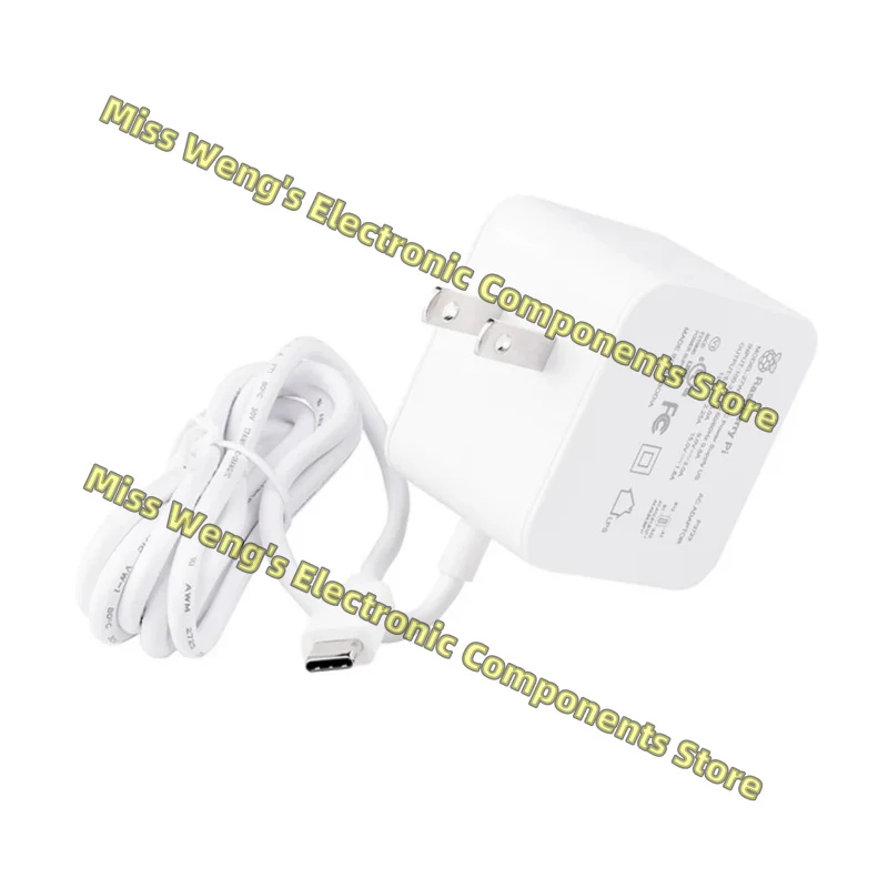 PD power supply 27W USB Type-C interface white standard optional Raspberry Pi 5 Official 27W PSU White CN