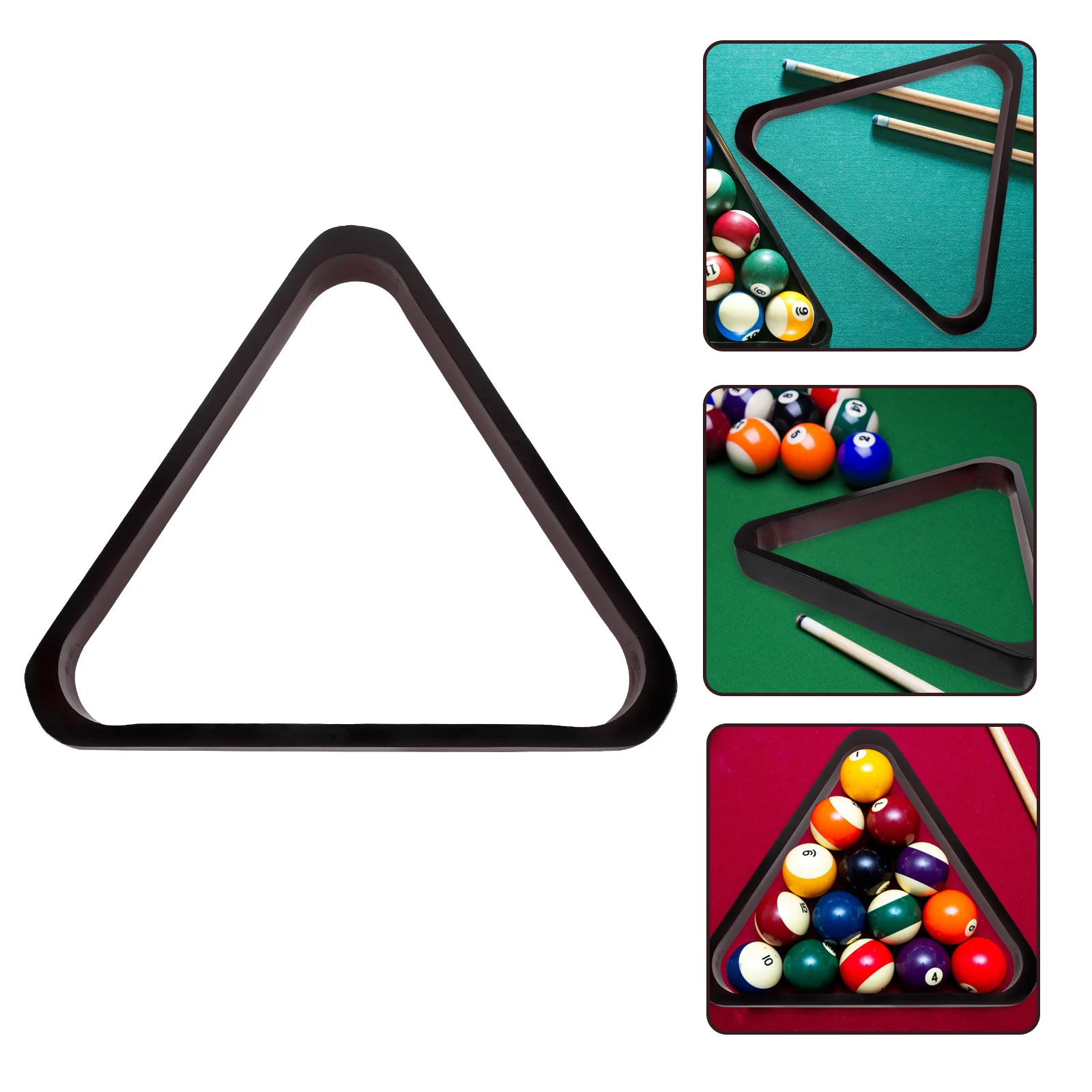 

Practical Wood Billiard Triangle Organizer for Billiard Balls Tidy Storage Club Party Home Occasions Snooker Balls Set