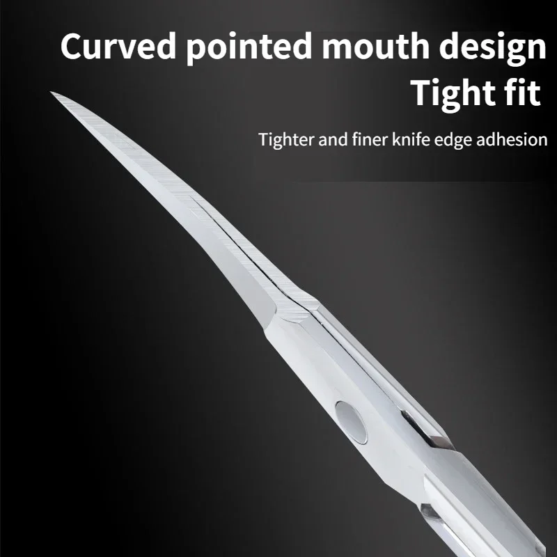 1 pçs profissional tesoura de cutícula nipper trimmer cortador de cutícula de aço inoxidável cortador manicure ferramentas do prego