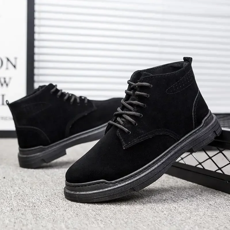 Versatile Men's Sports Shoes 2024 Winter Comfort New Mens Ankle Boot Fashion Classic Mens Shoe Anti Slip Warm Men's Casual Shoes image 6