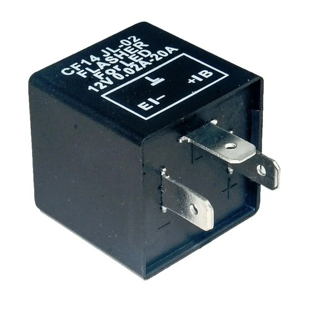 1Pc 12V 3 Pin LED Adjustable Flasher Relay Turn Signal Indicator Motorbike Fix Motorcycle Flasher Moto Accessories 0.1W-150W