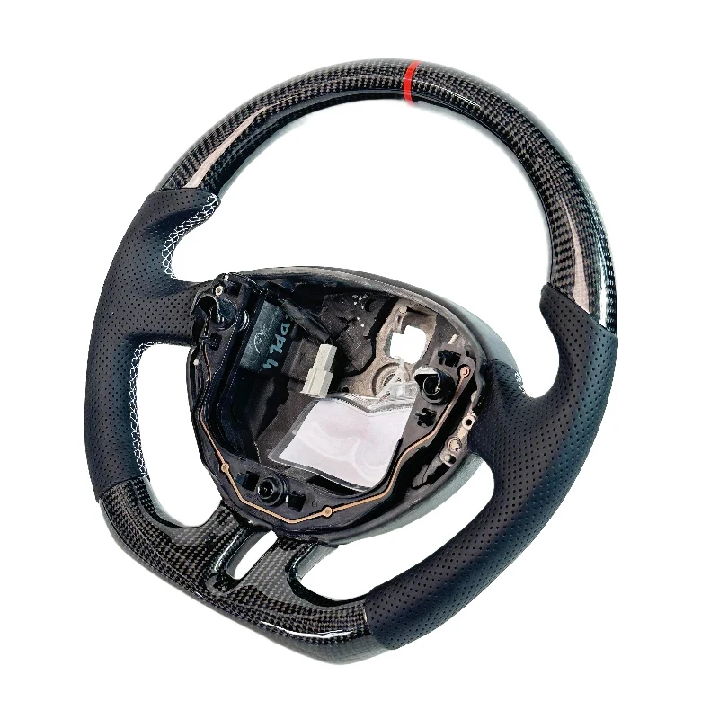 

Suitable Clio3 RS Carbon Fiber Steering Wheel New Style Clio 3 RS Customizable Car Parts Black Carbon Fi