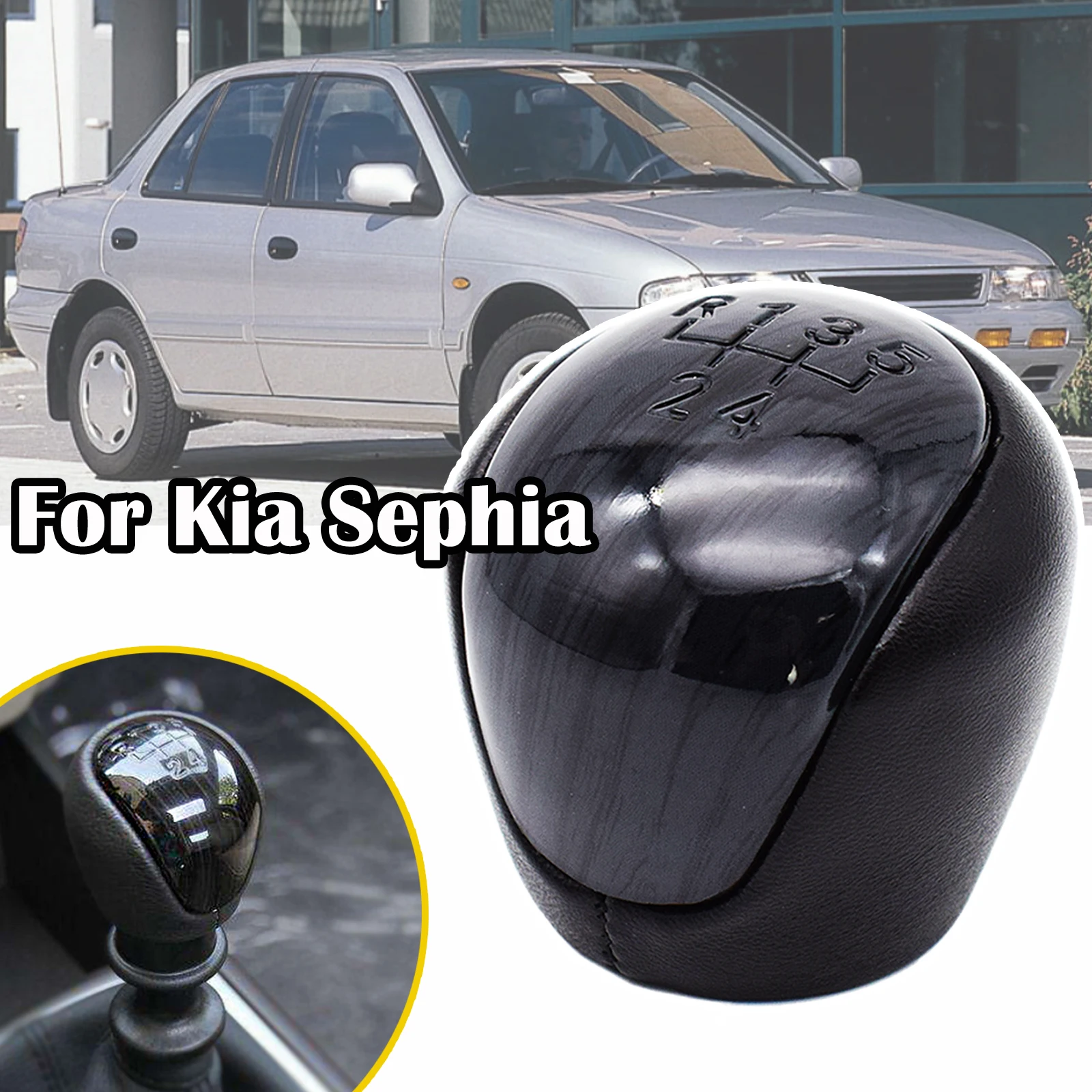 5 Speed Gear Stick Shift Knob Lever Pen Adapter Replacement For Kia Sephia Spectra Cerato 1 (LD) 2003 2004 2005 2006 2007 2008