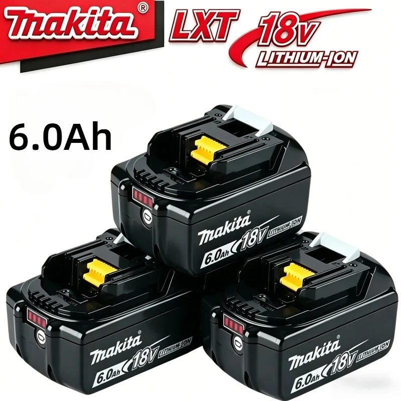 

100% Original Makita Battery,18V Power Tool Lithium Battery 6Ah/5Ah for Makita DTW700 DDF487 DTD173 DGA404 HR140D DJV182 Model