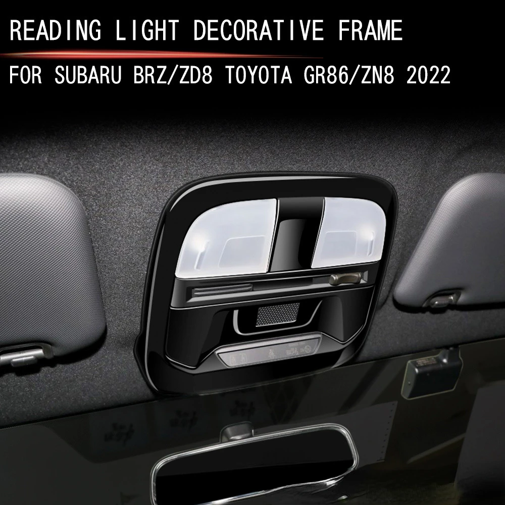 Car Front Rear Read Reading Switch Light Lamp Roof Glasses Case Frame Trim For Subaru BRZ ZD8 Toyota GR86 ZN8 Accessories 2021