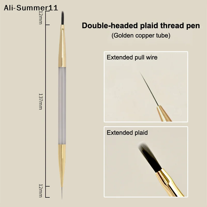 

【Wq0】【Hj】Nail Art Brush Multifunctional Stripe Liner Brushes Modeling Water Ripple DIY Design Hard Bristle Brush Nail Art Tools